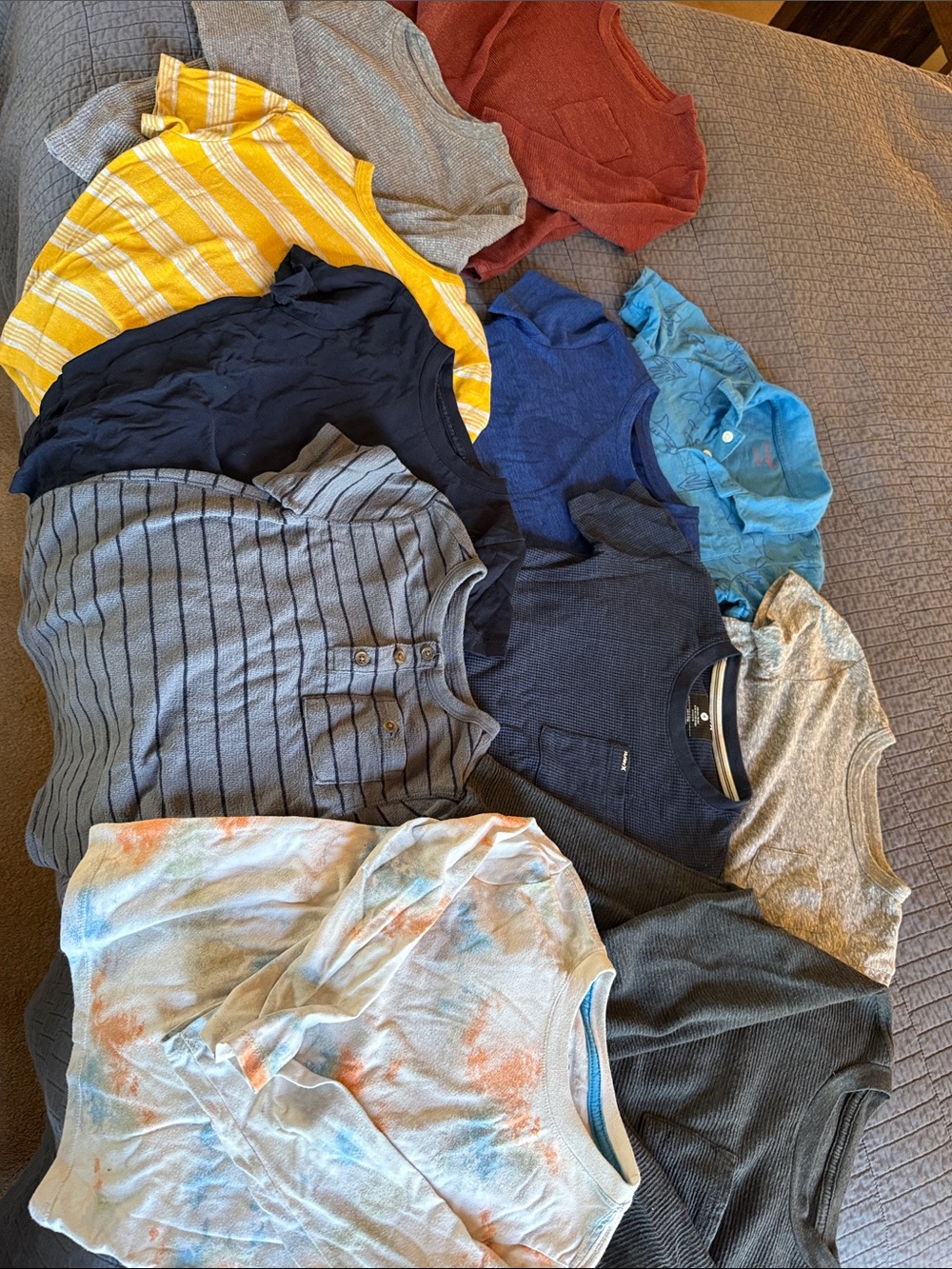 Lot of 5T & 4/5 XS Boys Shirts - 7 tshirts & 4 long sleeve - CrewCut, Nike, more